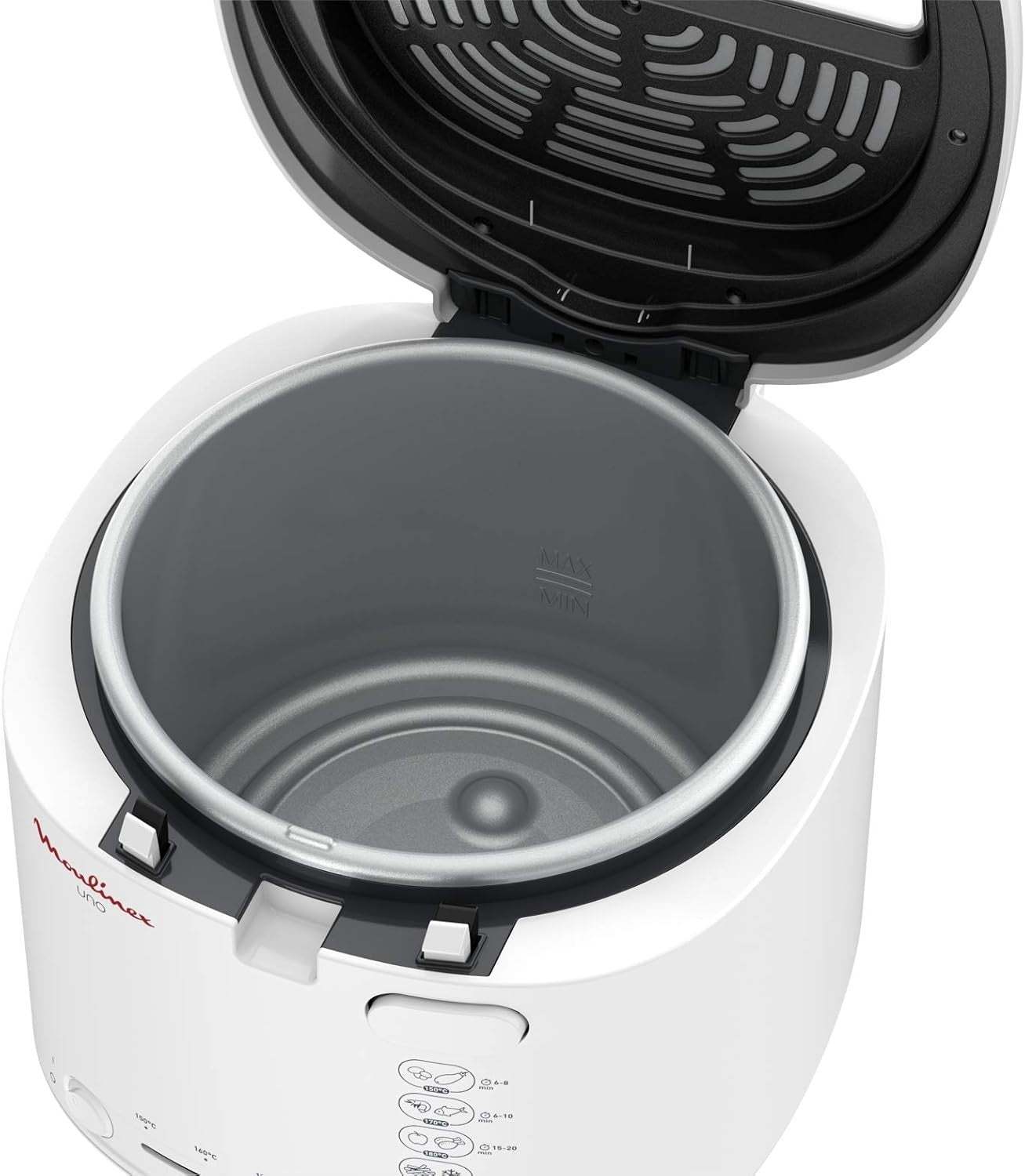 Electric Deep Fat Fryer 1.8L 1470W Compact Fryer 1kg Capacity White