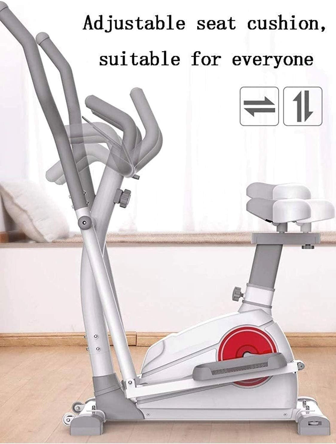 2-in-1 Elliptical Cross Trainer Cycling Machine 8-Level Resistance Home Gym