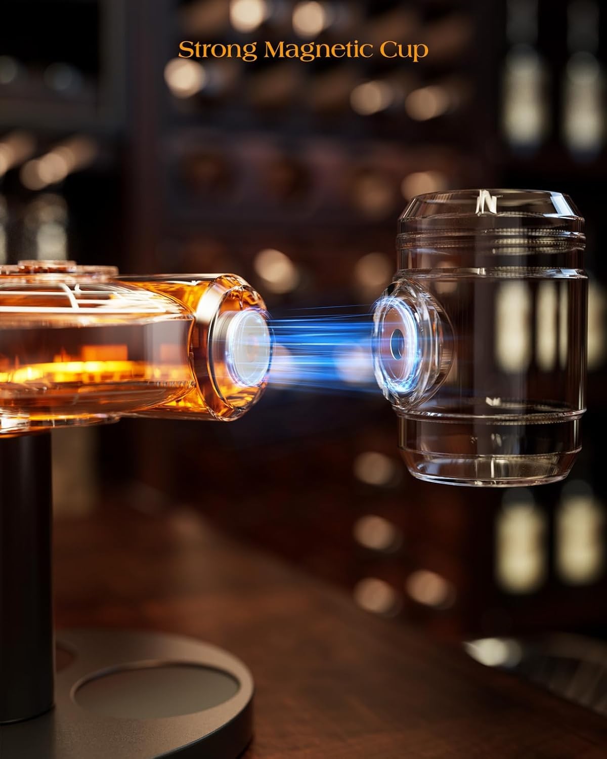 Spaceship Whiskey Decanter Set 840ml with Stand & 2 Shot Glasses Unique Gift