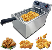 Commercial Electric Deep Fryer 17L 3000W Stainless Steel Countertop Fryer