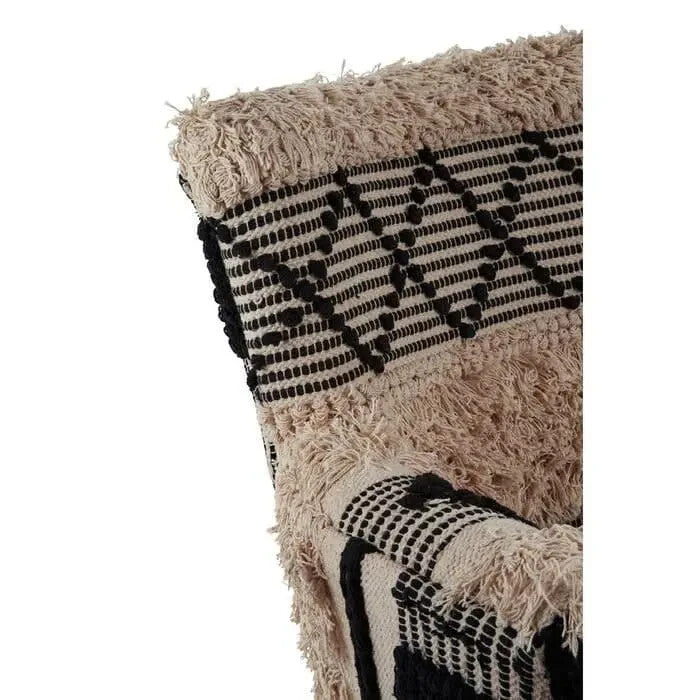 Shaggy Accent Armchair Boho Faux Fur Chair Wood Legs Vintage Statement