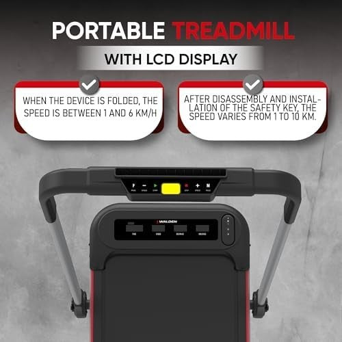 Folding Electric Treadmill with Handle Under-Desk Walking Pad Quiet Home Office
