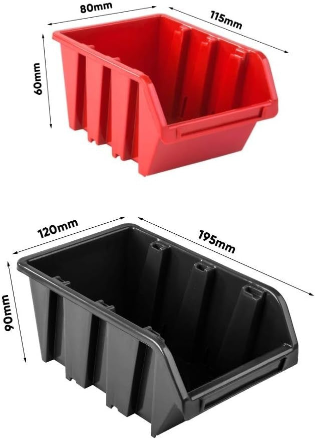 Heavy Duty Tool Wall Storage Board Kit With Bins Hooks Modular System