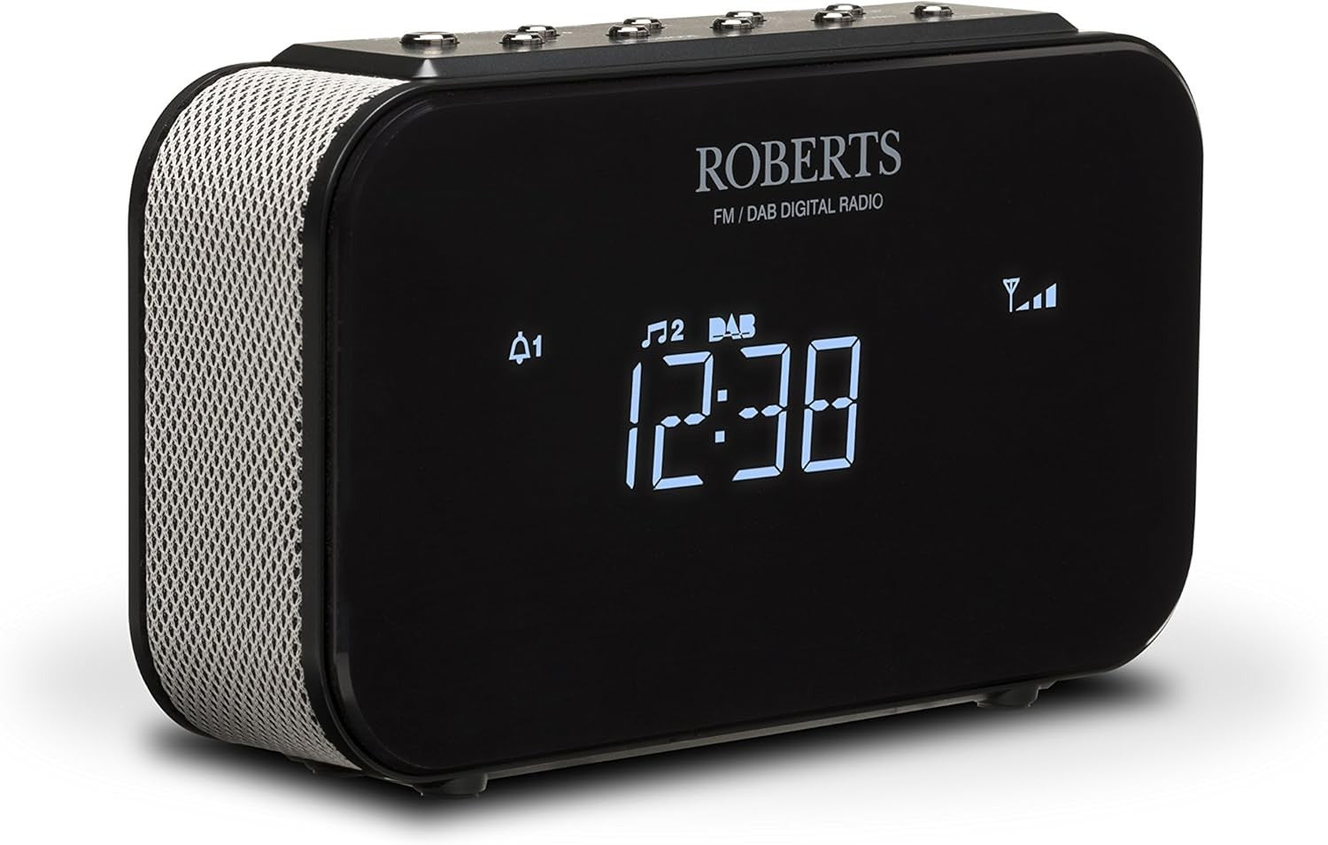 DAB/DAB+/FM Alarm Clock Radio with Anytime Snooze - Black Digital
