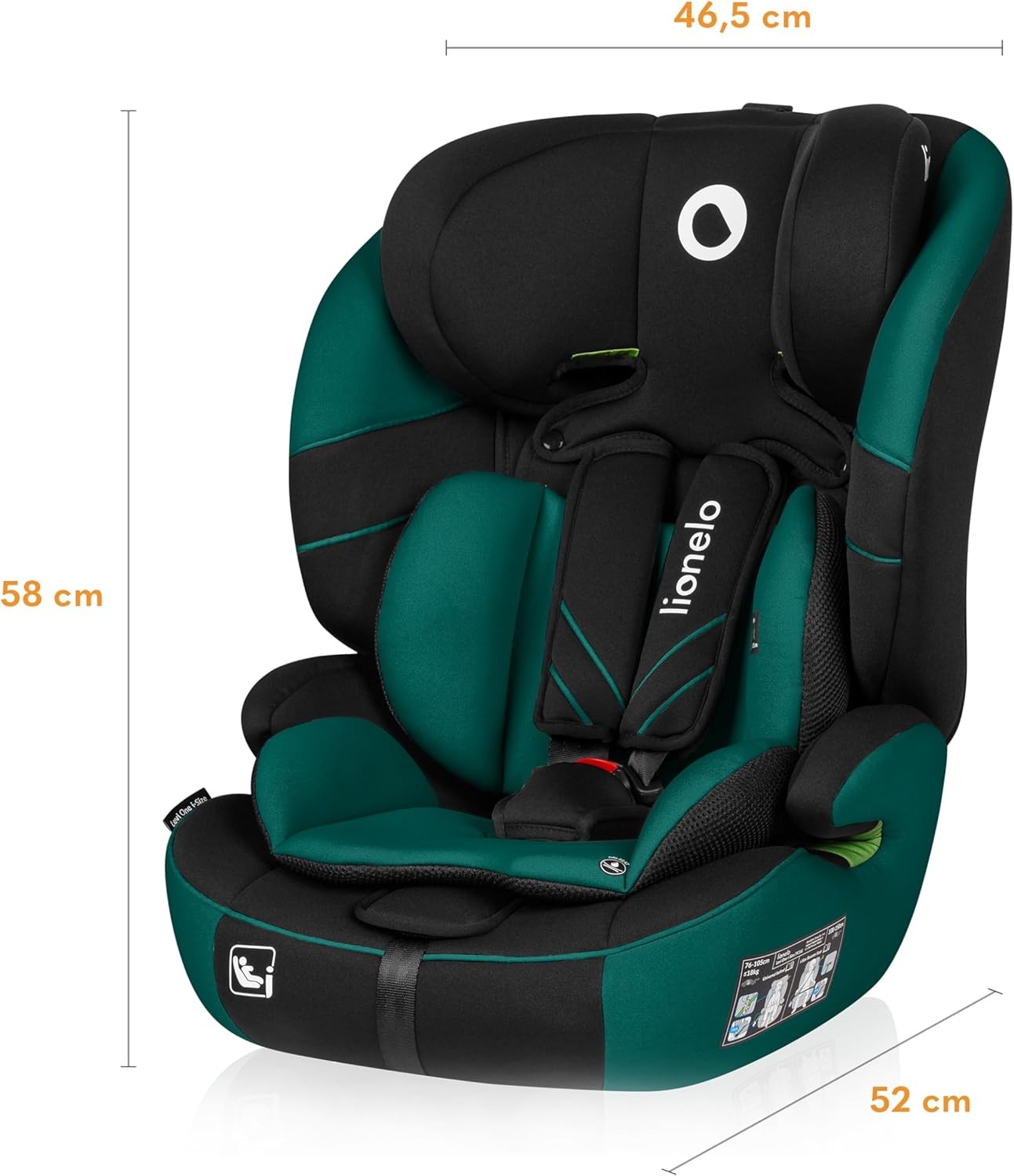 i-Size Child Car Seat Group 1/2/3 9–36kg Adjustable Headrest Side Protection