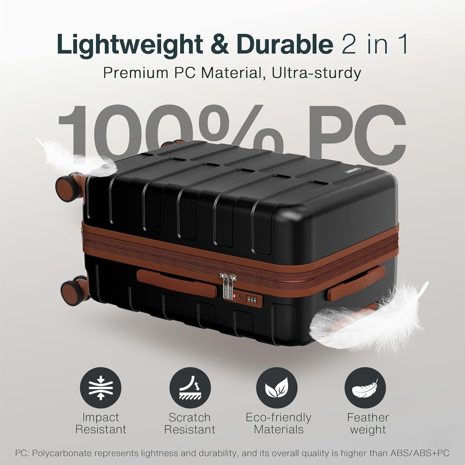 28 Inch Expandable Hard Shell Suitcase Lightweight PC Spinner TSA Lock