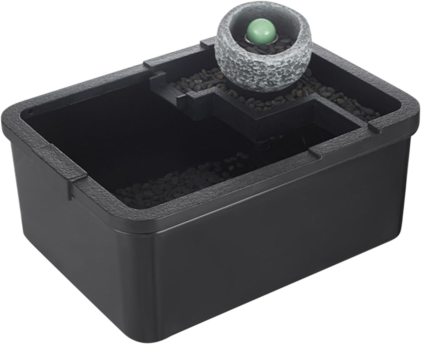 Mini Desktop Fish Tank with USB Pump & LED Light for Shrimp, Jellyfish