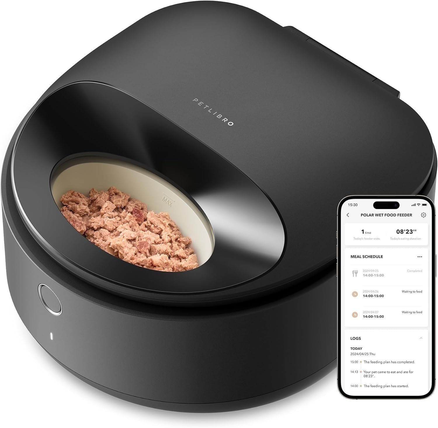 Automatic Wet Cat Feeder Refrigerated App Control 3 Day Timed Feeder
