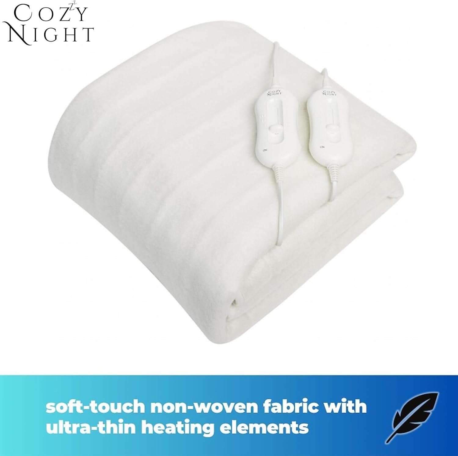 Electric Heated Underblanket Super King 182x200cm Dual Control 3 Heat Washable