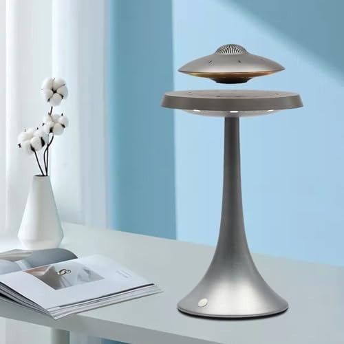 Levitating UFO Lamp Bluetooth Speaker 15-Color RGB Floating LED Desk Decor