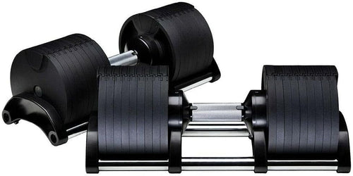 32kg Adjustable Dumbbell Pair 9-in-1 Easy Lock Cast Iron Home Gym