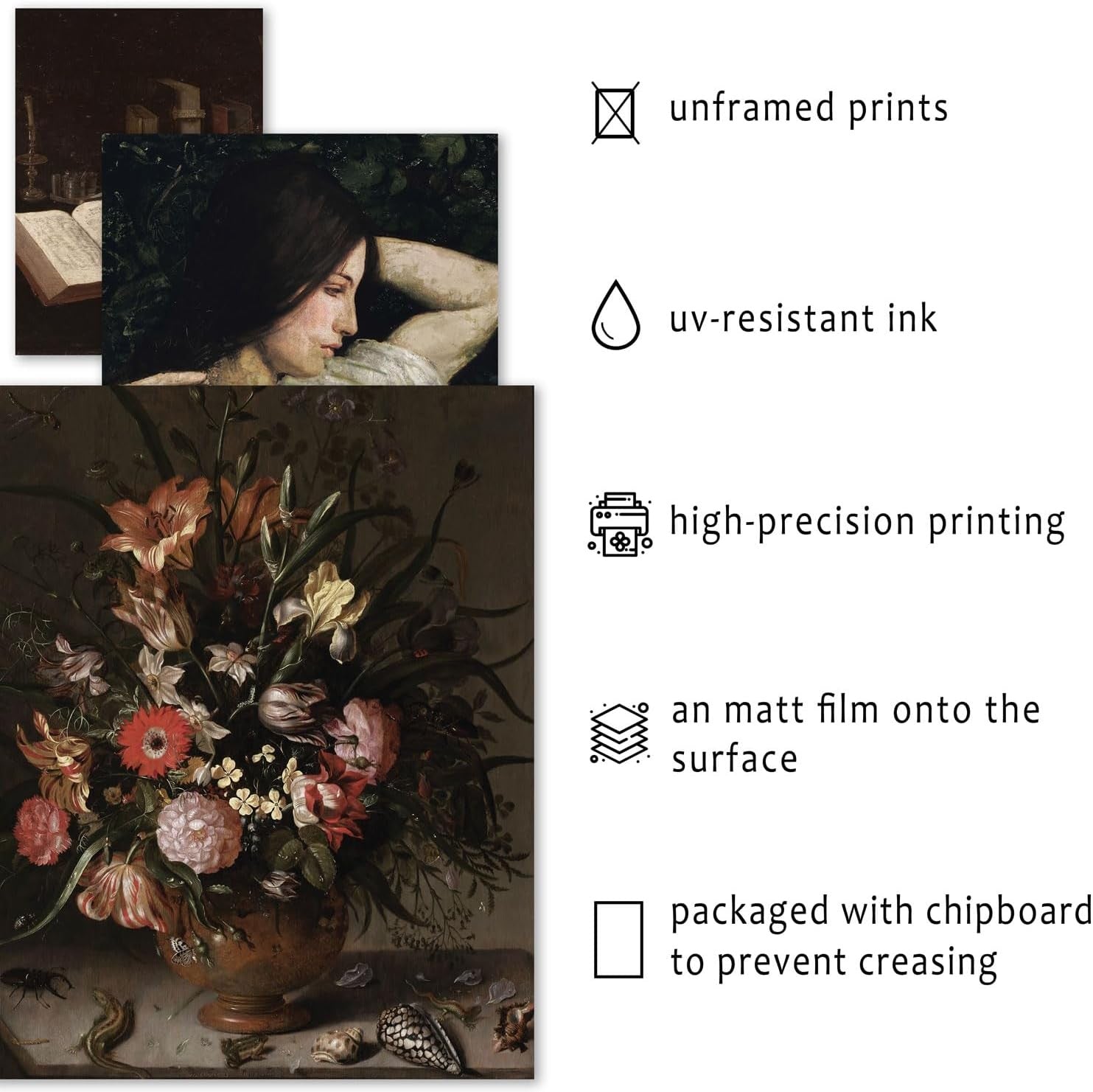 Dark Academia Wall Art Set 16PCS Gothic Gallery Prints Aesthetic Decor
