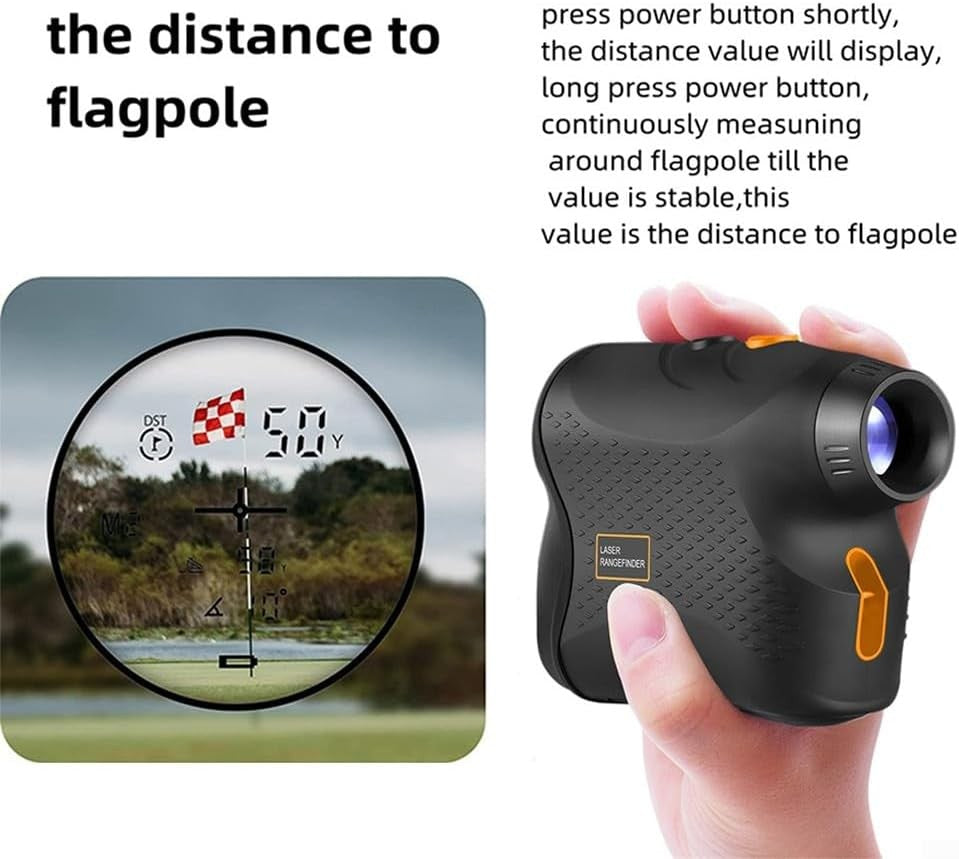 Golf Rangefinder 500M Digital Distance Meter 6X Monocular Hunting Golf
