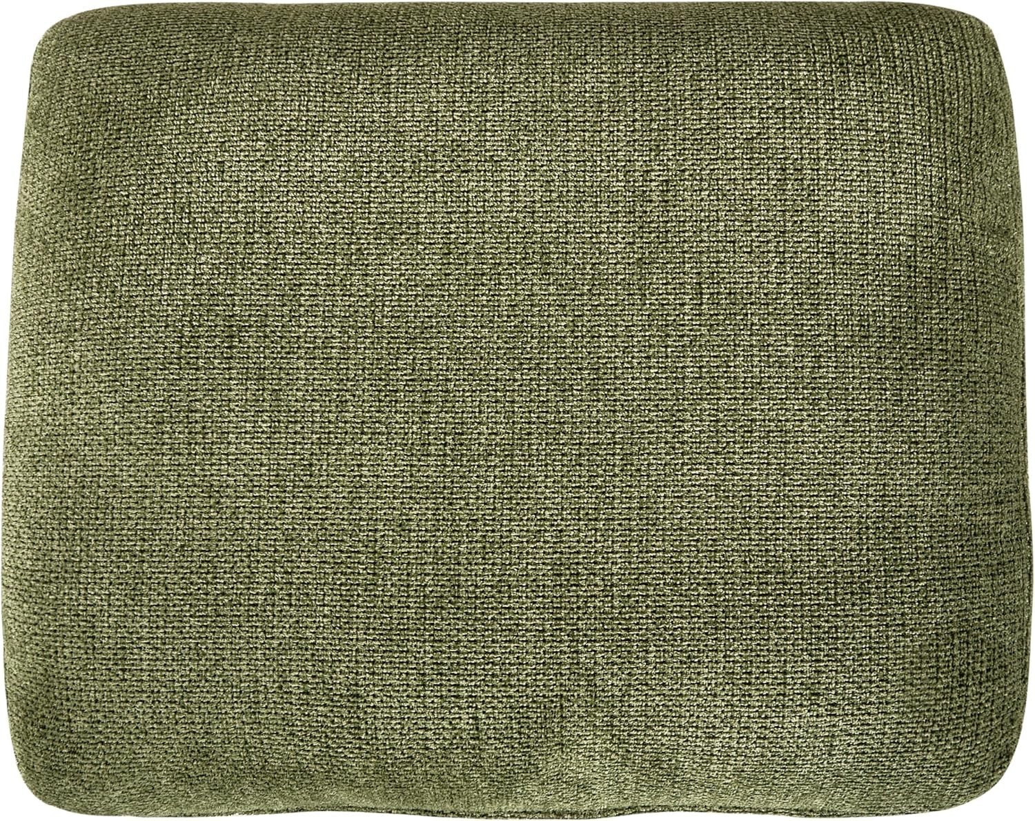 Retro Green Chaise Lounge Sofa Right Armrest Soft Fabric & Metal Legs