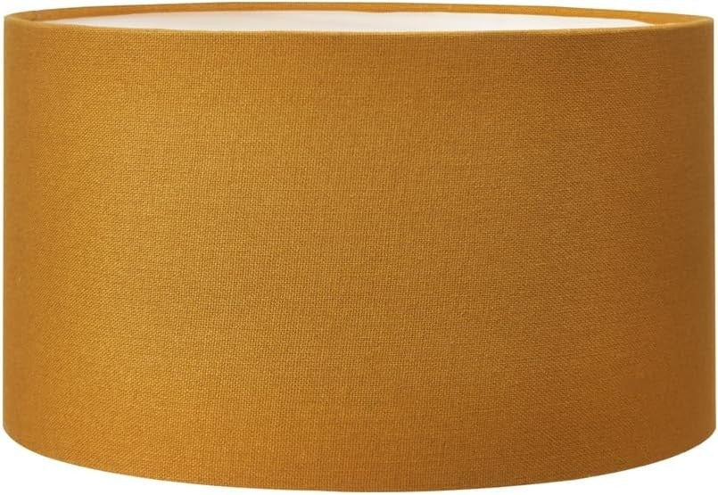 Mustard Yellow Cylinder Lampshade 30cm Drum Table Floor Lamp Shade