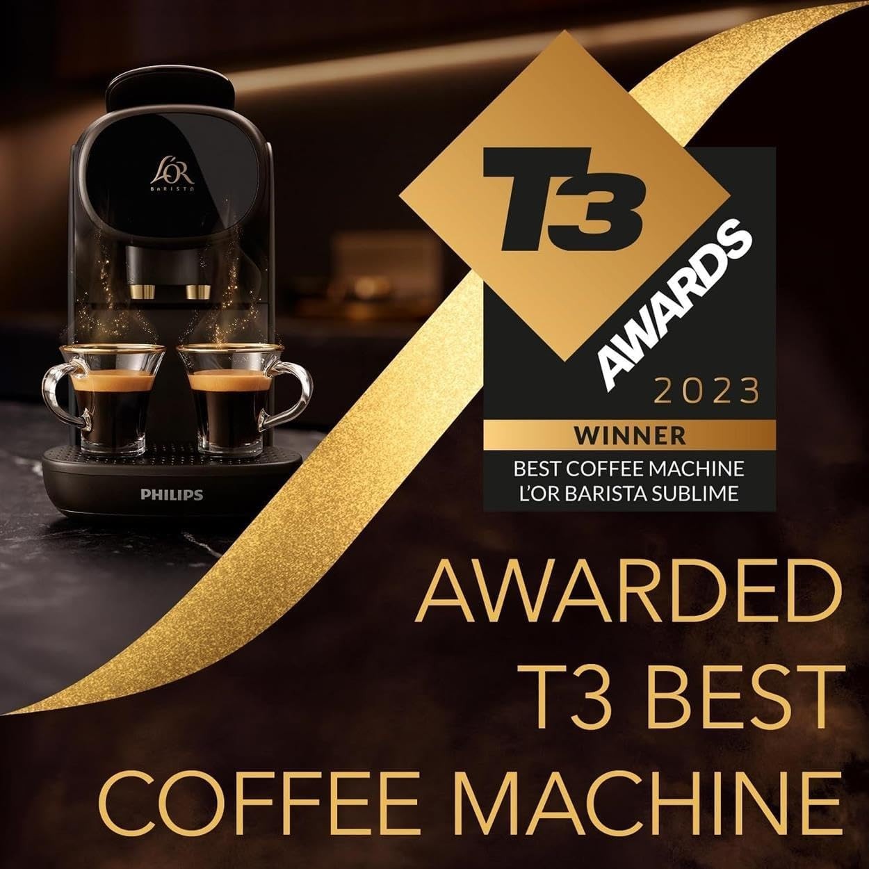 Premium Capsule Coffee Machine Dual Cup Barista Maker | Programmable Espresso