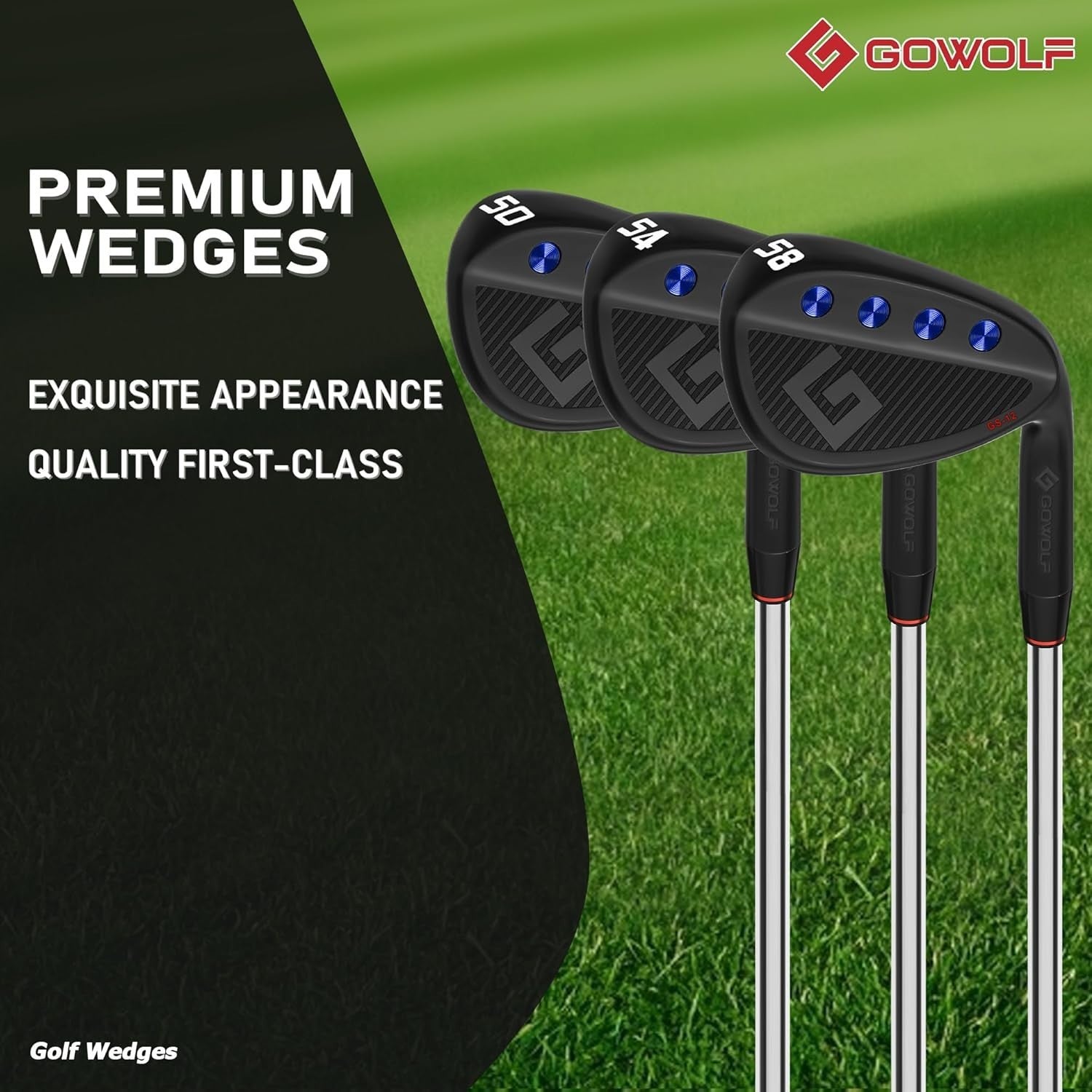 Mens Right Hand Golf Wedge Full Face CNC Milled High Spin 50–60°