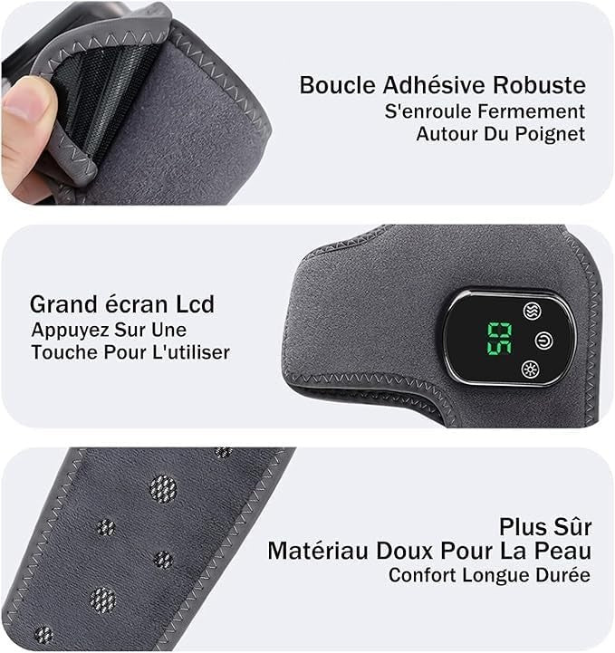 Triple Therapy Foot Massager 3-in-1 Deep Kneading Heat & Compression Relief