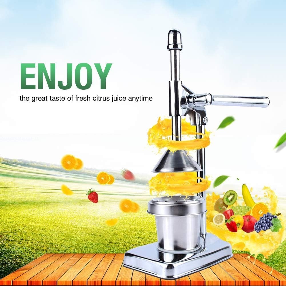Manual Citrus Press Lever Juicer Heavy Duty Stainless Steel Ergonomic