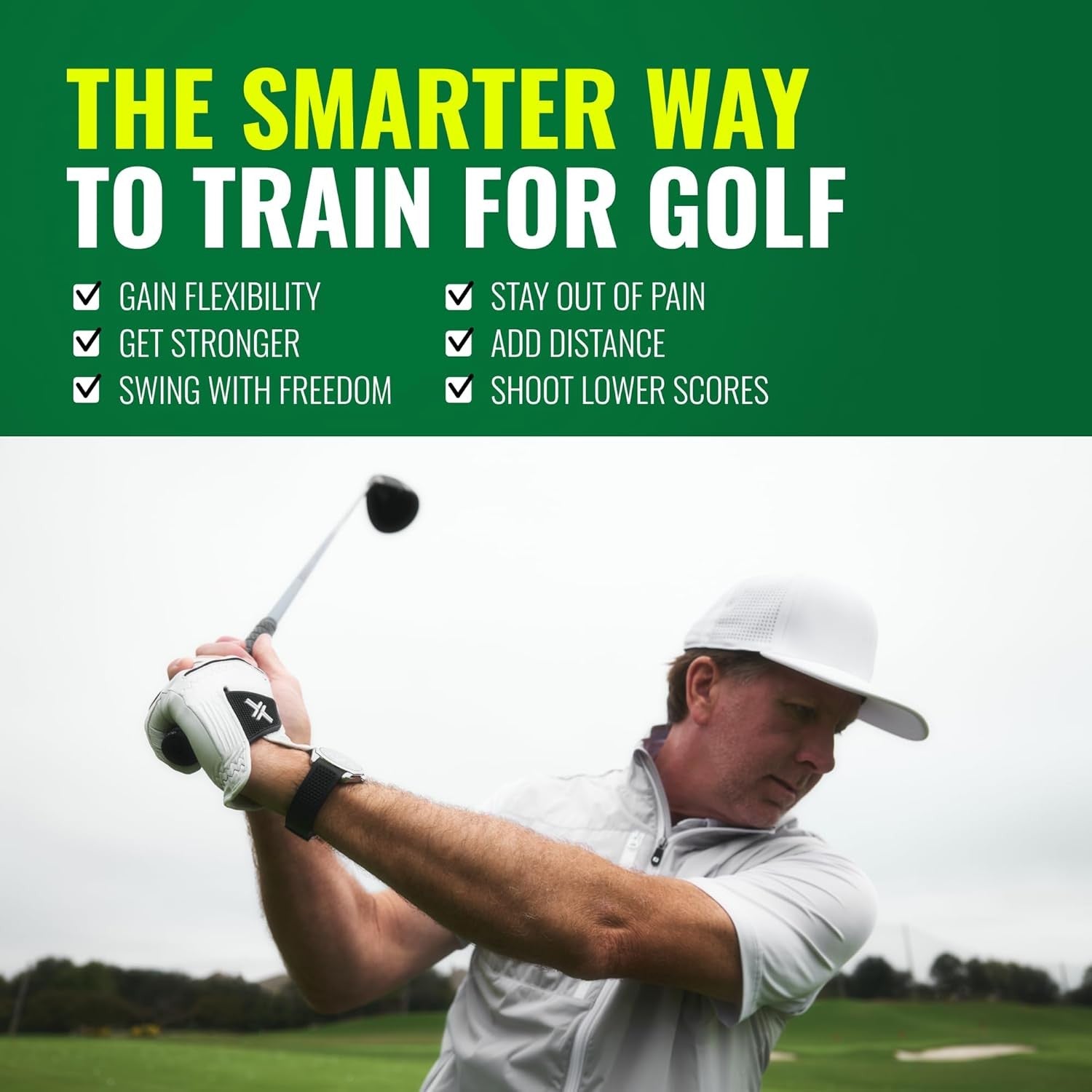 Golf Swing Trainer Resistance Band Fitness Posture System