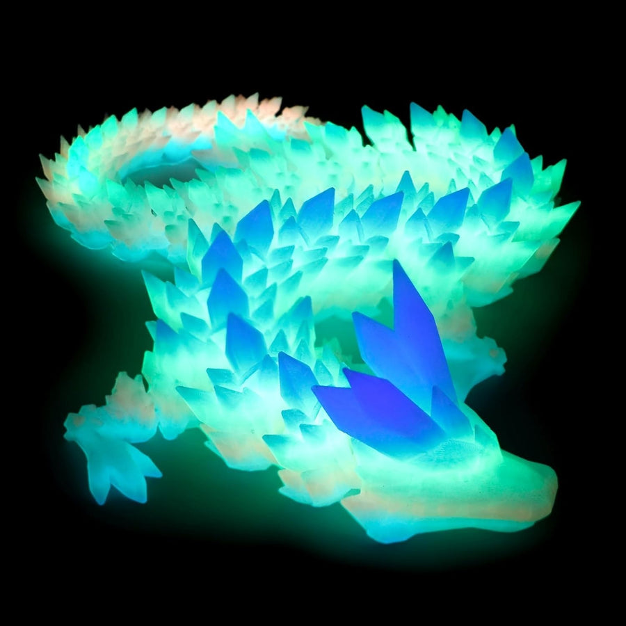 24 Inch 3D Printed Dragon Glow Rainbow Articulated Fidget Toy Figure