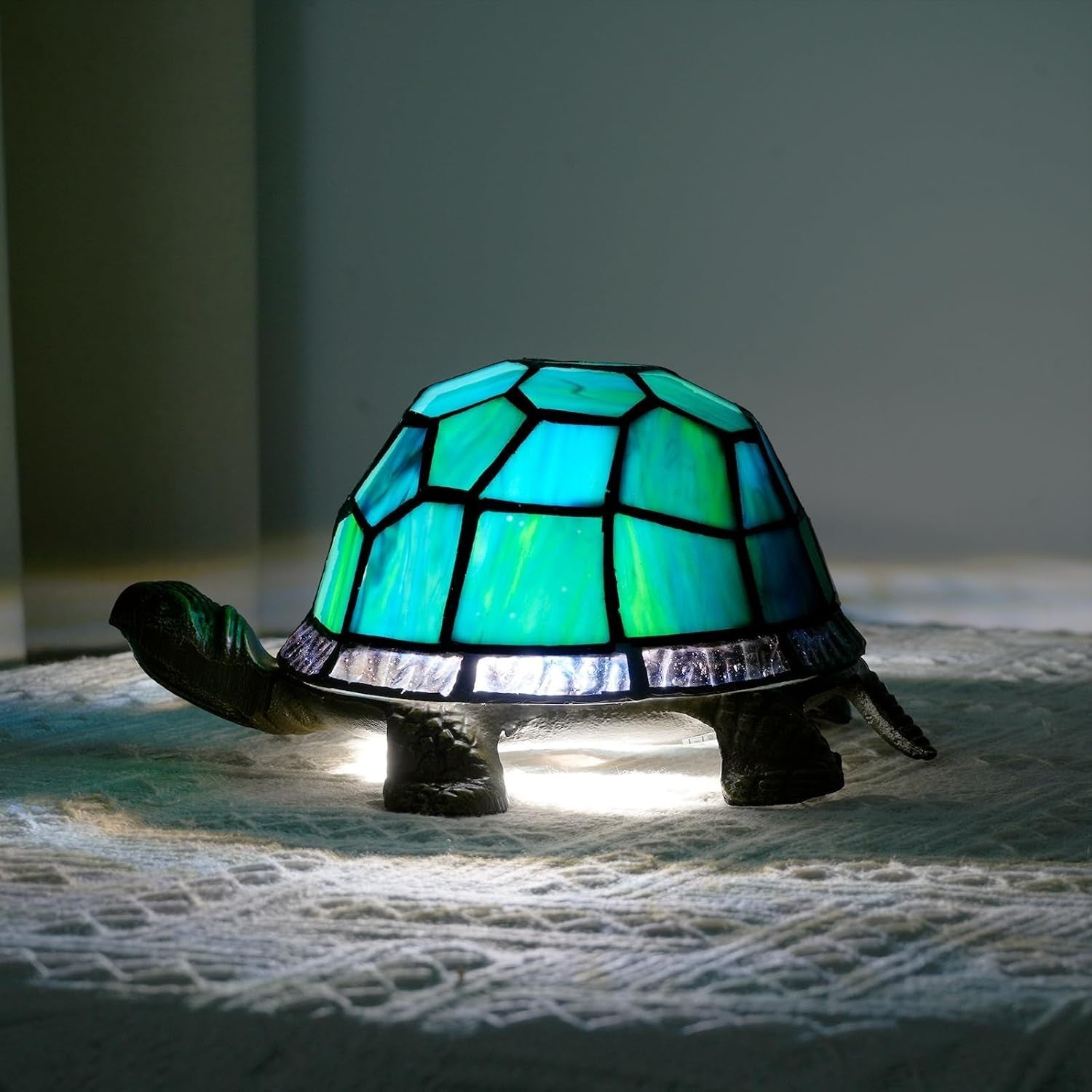 Turtle Table Lamp LED Night Light Kids Bedroom Decor Small Desk Light