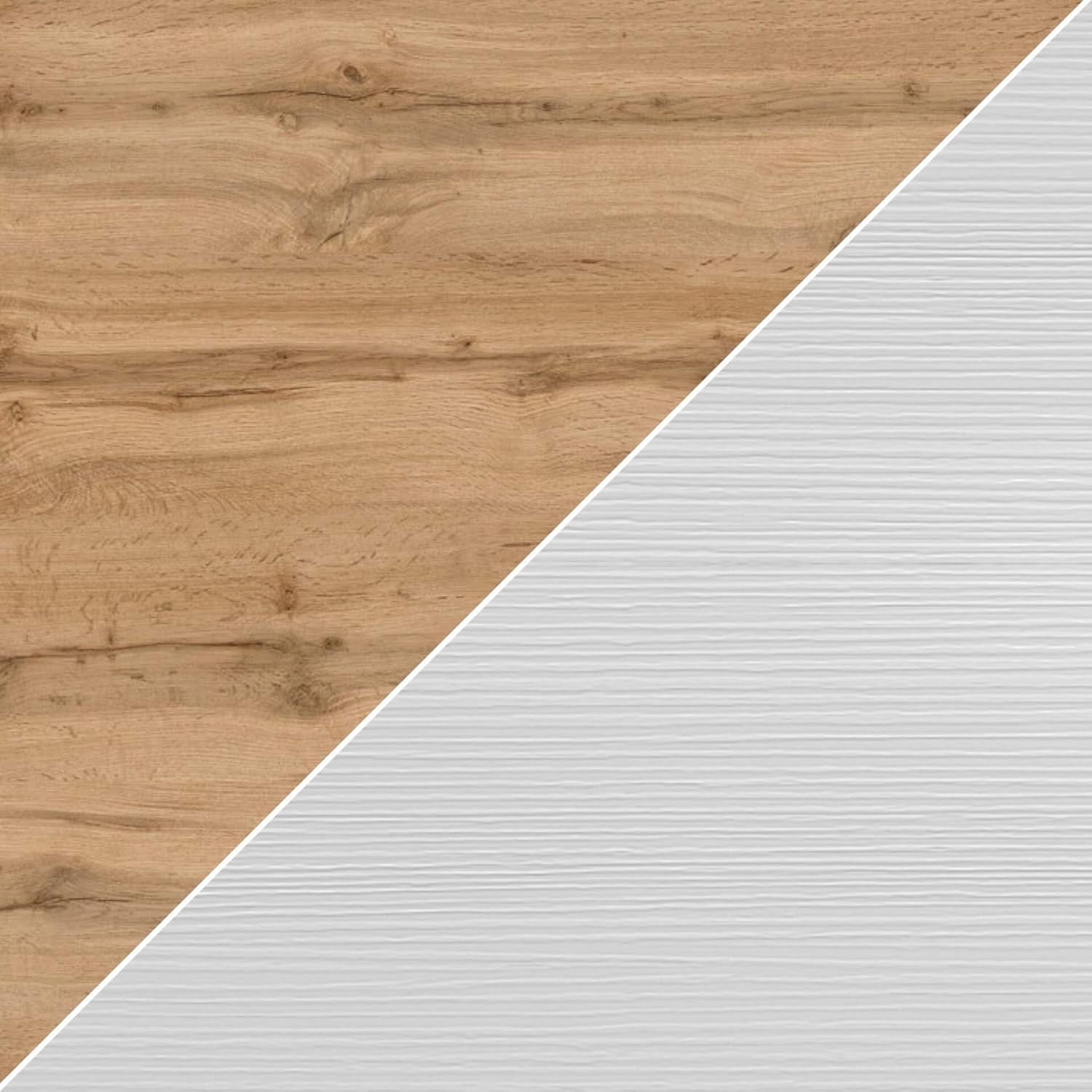 Extendable Rustic Oak Dining Table 140-220cm Modern Space-Saving Wood