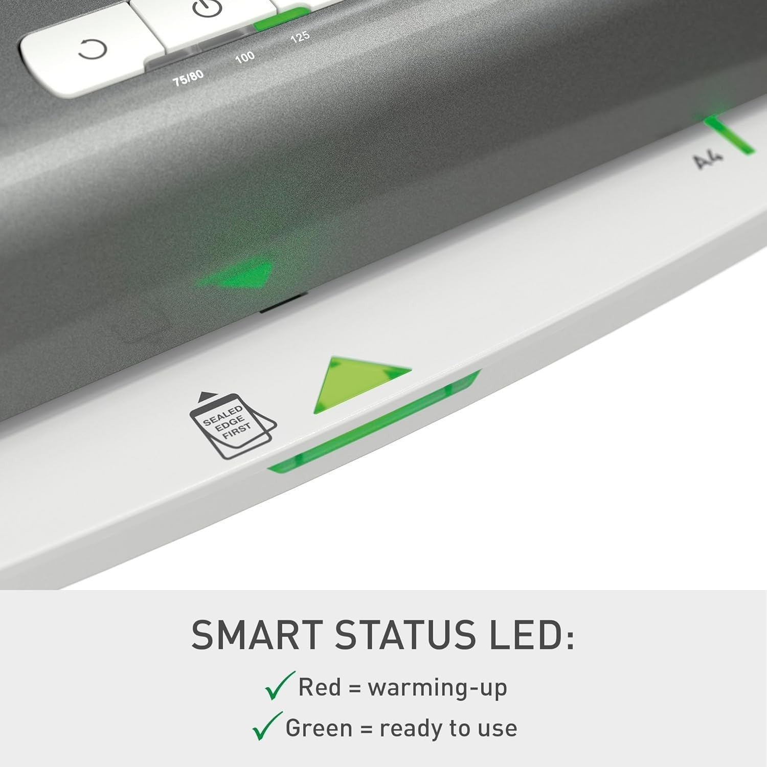 A4 Laminator Small Office Fast 1 Min Warm Up Auto Feed 75–125 Mic
