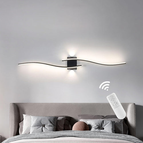 Dimmable LED Wall Light with Remote | Modern Acrylic Linear Sconce Lamp 120cm