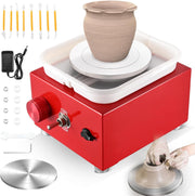 Mini Pottery Wheel Adjustable Speed Electric Ceramic Craft Kit for Beginners
