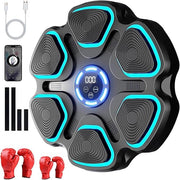 Music Boxing Machine Bluetooth LED Punch Trainer Wall Mount Home Gym