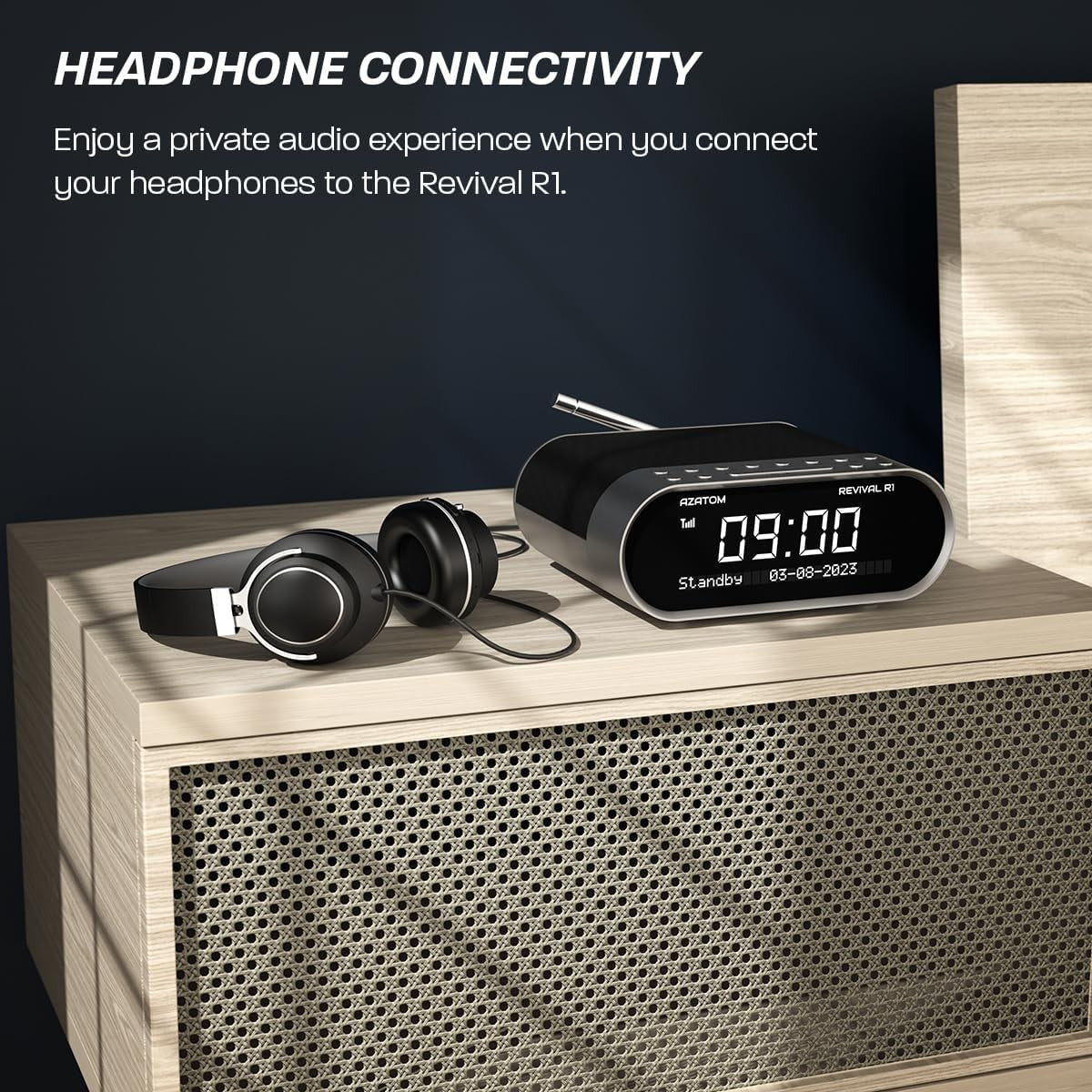 DAB DAB+ FM Bedside Digital Radio Bluetooth Dual Alarm Sleep Timer USB