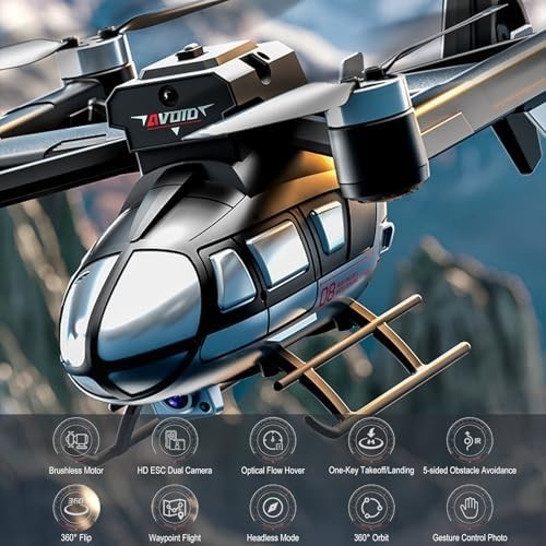 Brushless Drone 720P Dual Camera, Obstacle Avoidance, Orbit Mode, 2 Battery