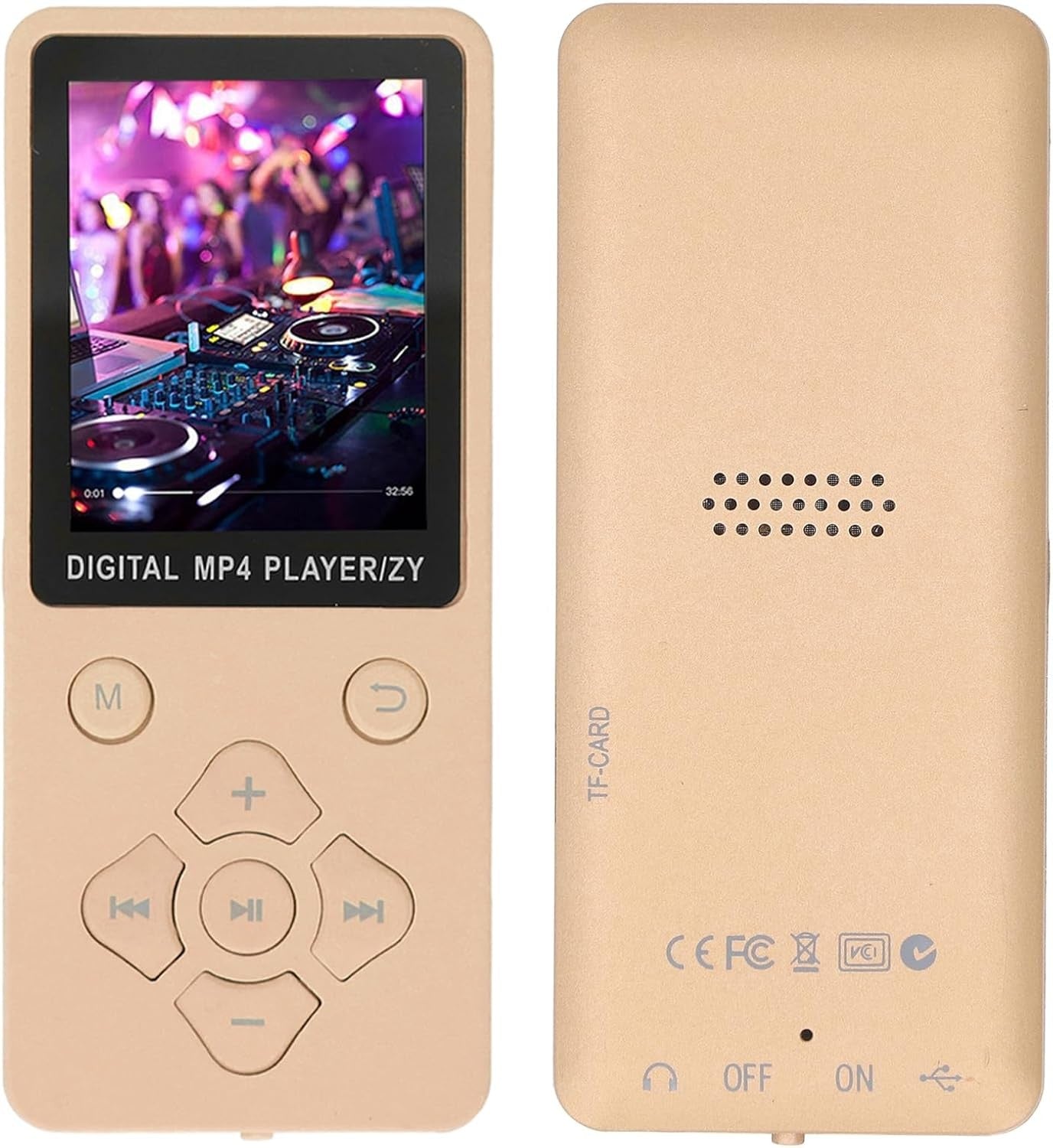 Bluetooth 5.0 16GB MP3 & MP4 Player w/ 1.8″ Color Screen, FM & Recorder