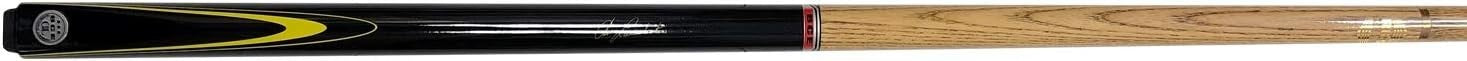 2 Piece English Pool Cue 8.5mm Tip 57in Black Butt Pro Weighted