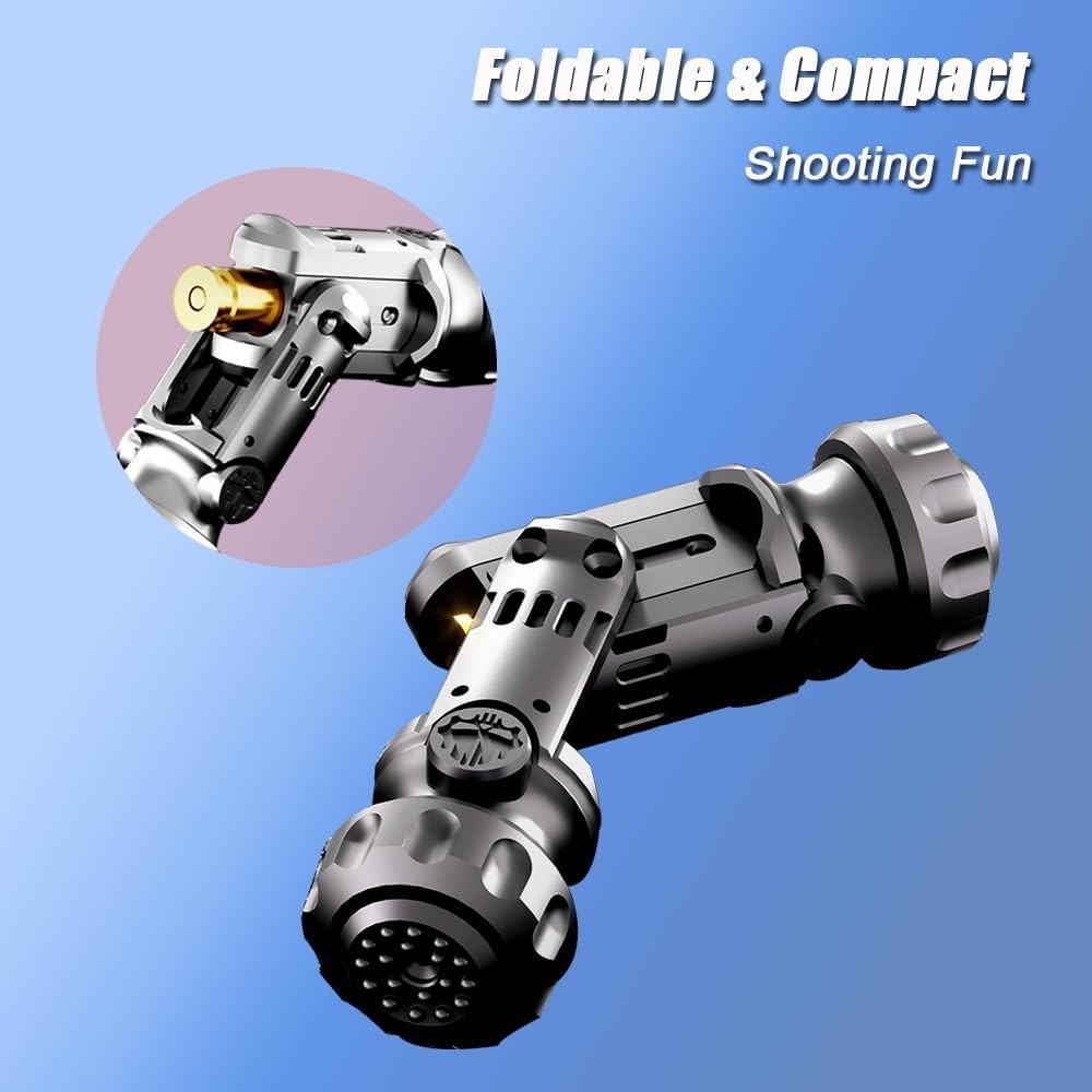 Black Metal Fidget Gun Spinner Foldable Stress Relief Desk Toy