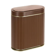 2 Gallon Touchless Bathroom Bin Motion Sensor Slim Brown
