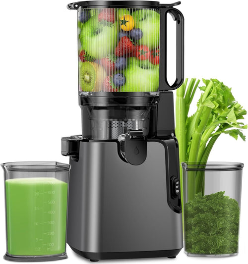 Cold Press Juicer 5.8in Extra Large Feed Chute Whole Fruit 350W
