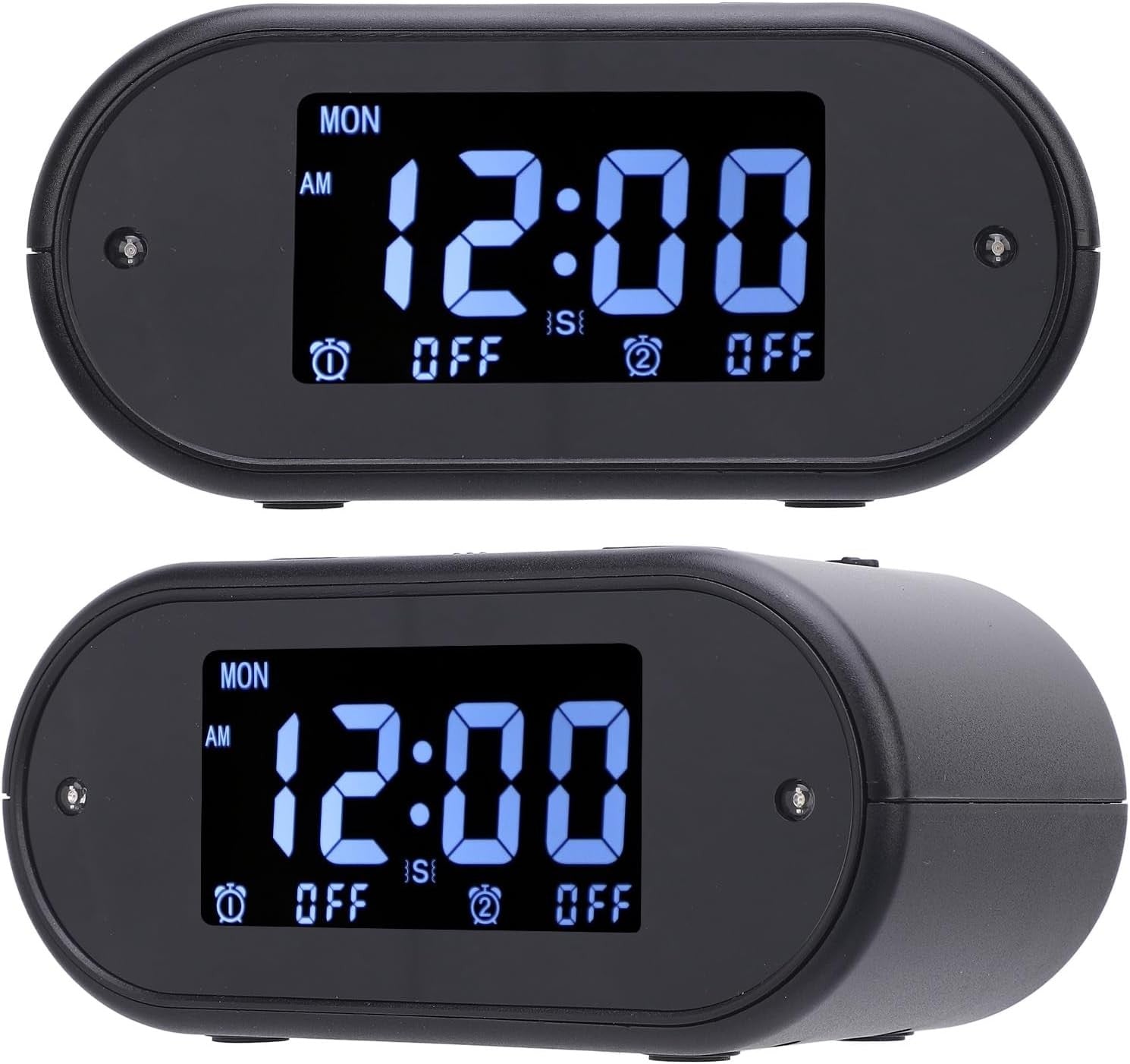 Vibrating Alarm Clock Bed Shaker Loud Dual Alarm Large Display Heavy Sleepers