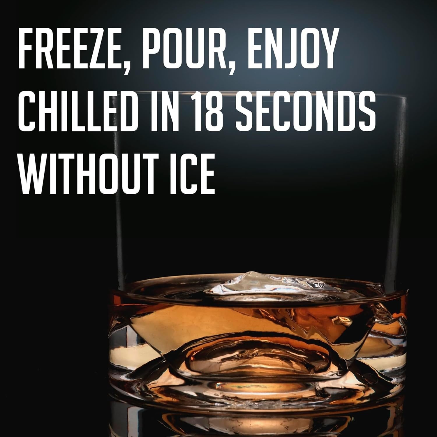 Mountain Peaks Whiskey Glasses Set of 4 – 250ml Freeze-Chill Crystal Tumblers