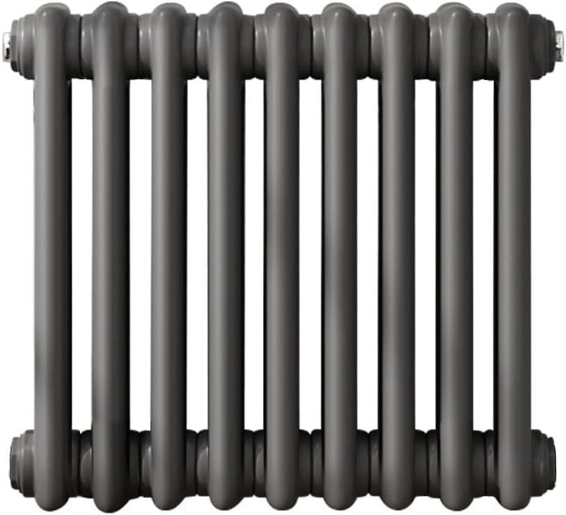 Horizontal Cast Iron Radiator 300x425mm Double Panel Anthracite Heating