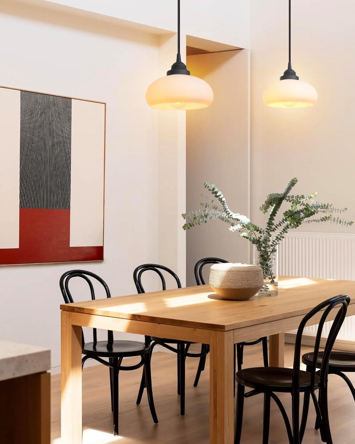 Modern Glass Pendant Ceiling Light Hanging Lamp E27 Fitting Home Lighting