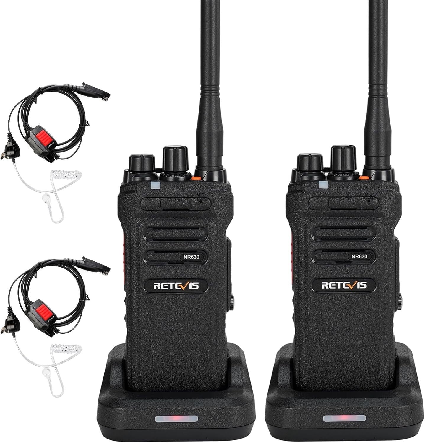 IP67 Waterproof Walkie Talkies 2 Pack Long Range 2800mAh Group Call