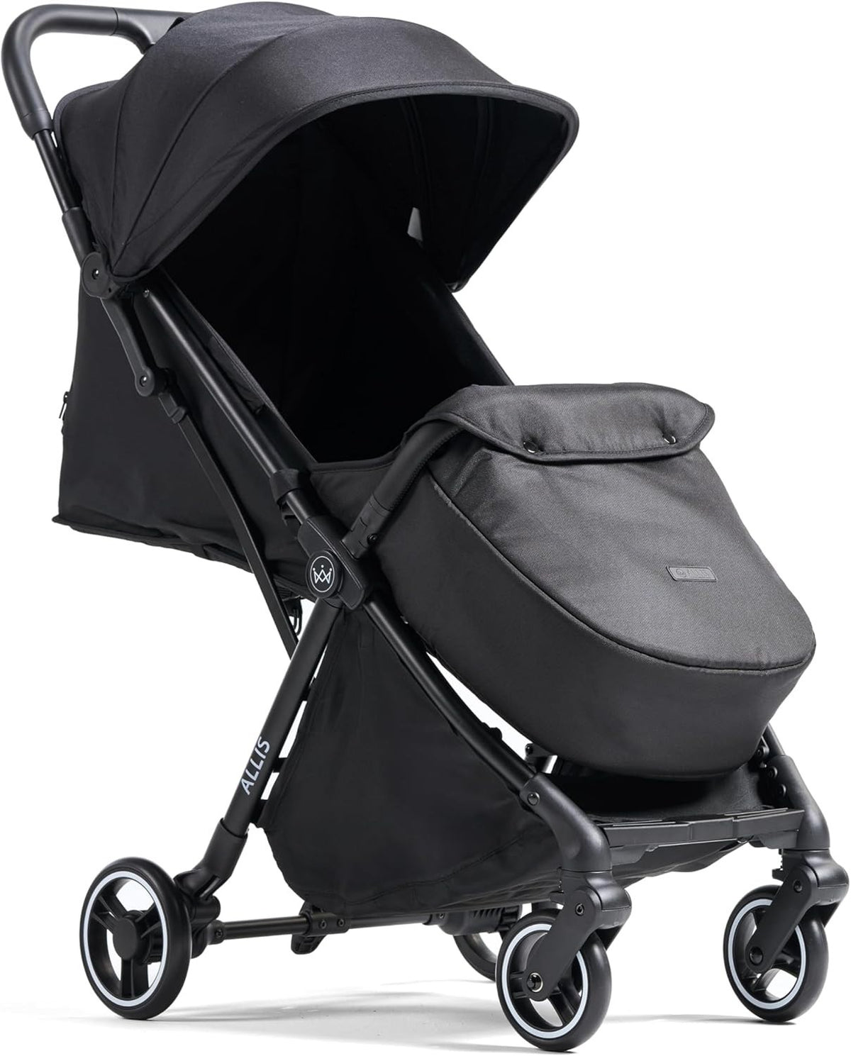 Auto Fold Baby Pushchair Lightweight Travel Buggy From Birth to 22kg Black