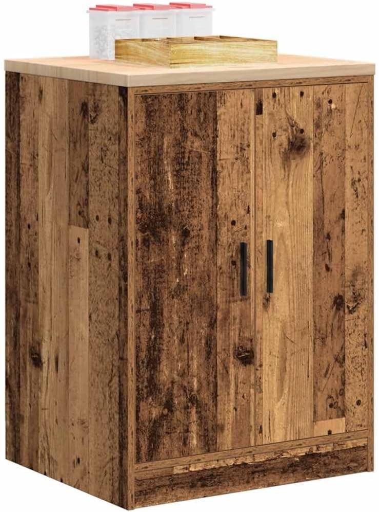 Garage Storage Cabinet Pinewood 60x51x85 cm – Durable, Spacious, Easy Clean