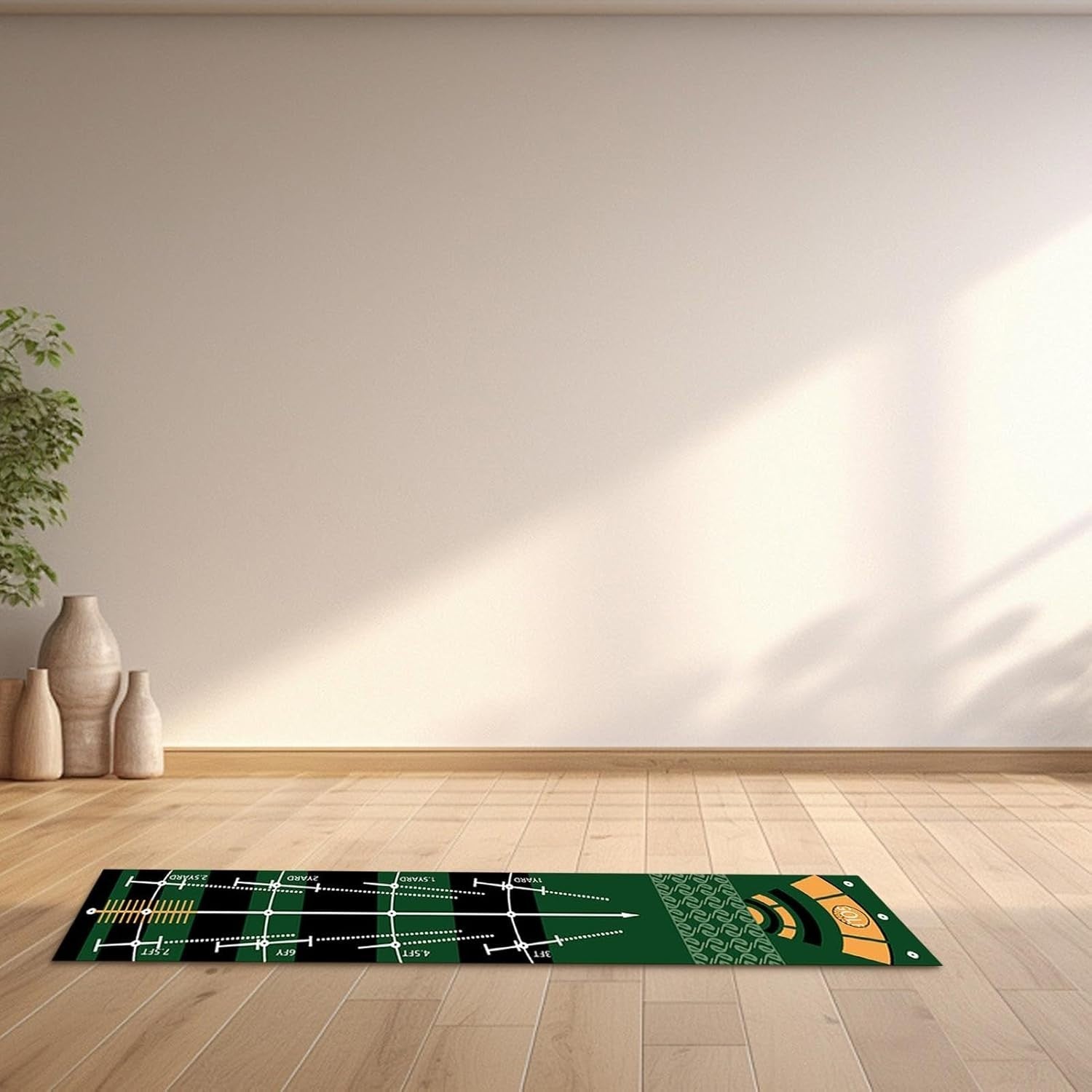 Golf Putting Mat 29” Indoor Practice Green with Alignment Lines Training Aid