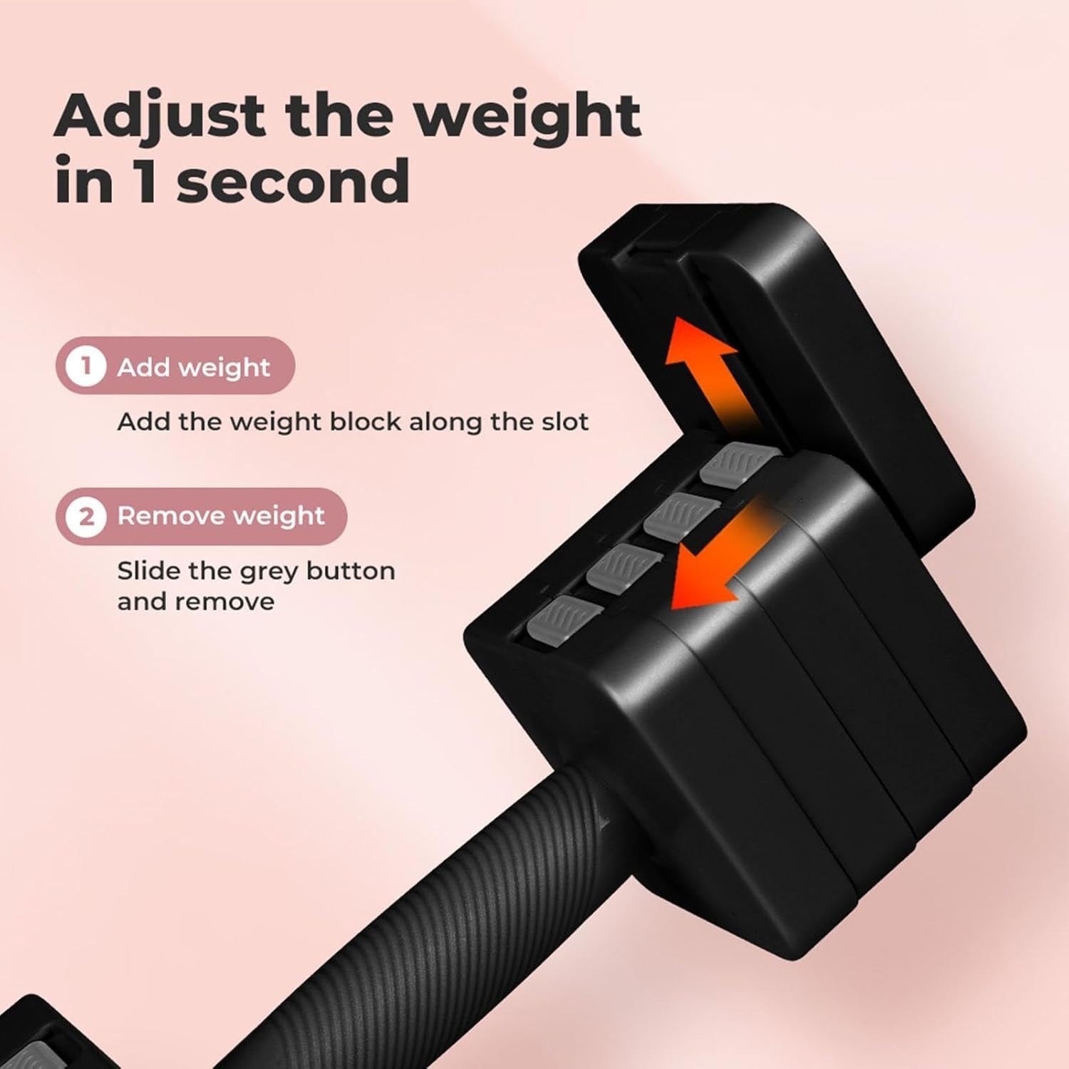 Adjustable Dumbbells Set 2.8–10kg Quick Change Non Slip Home Weights