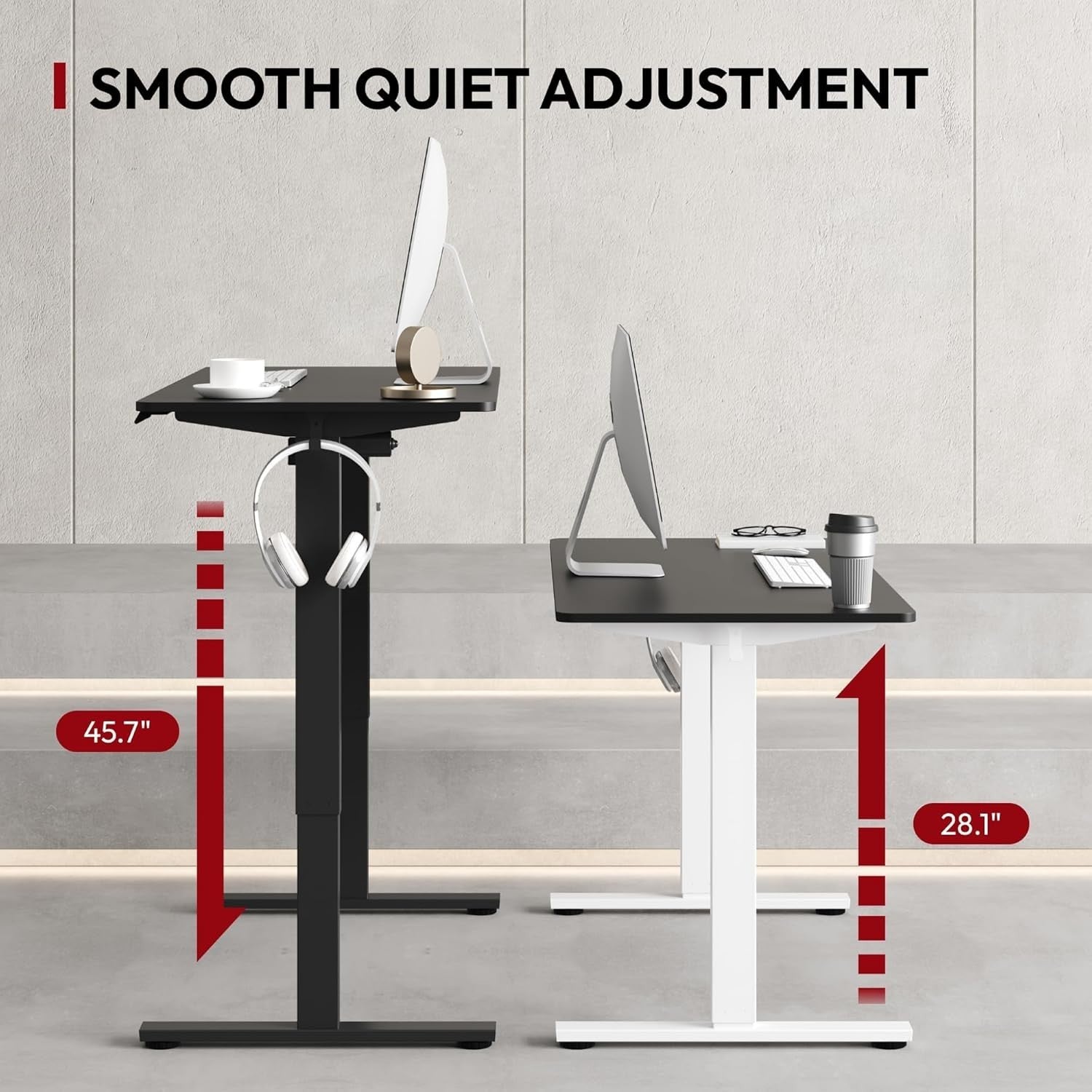 Electric Standing Desk 160x80cm Adjustable Sit Stand Table W / Memory Presets