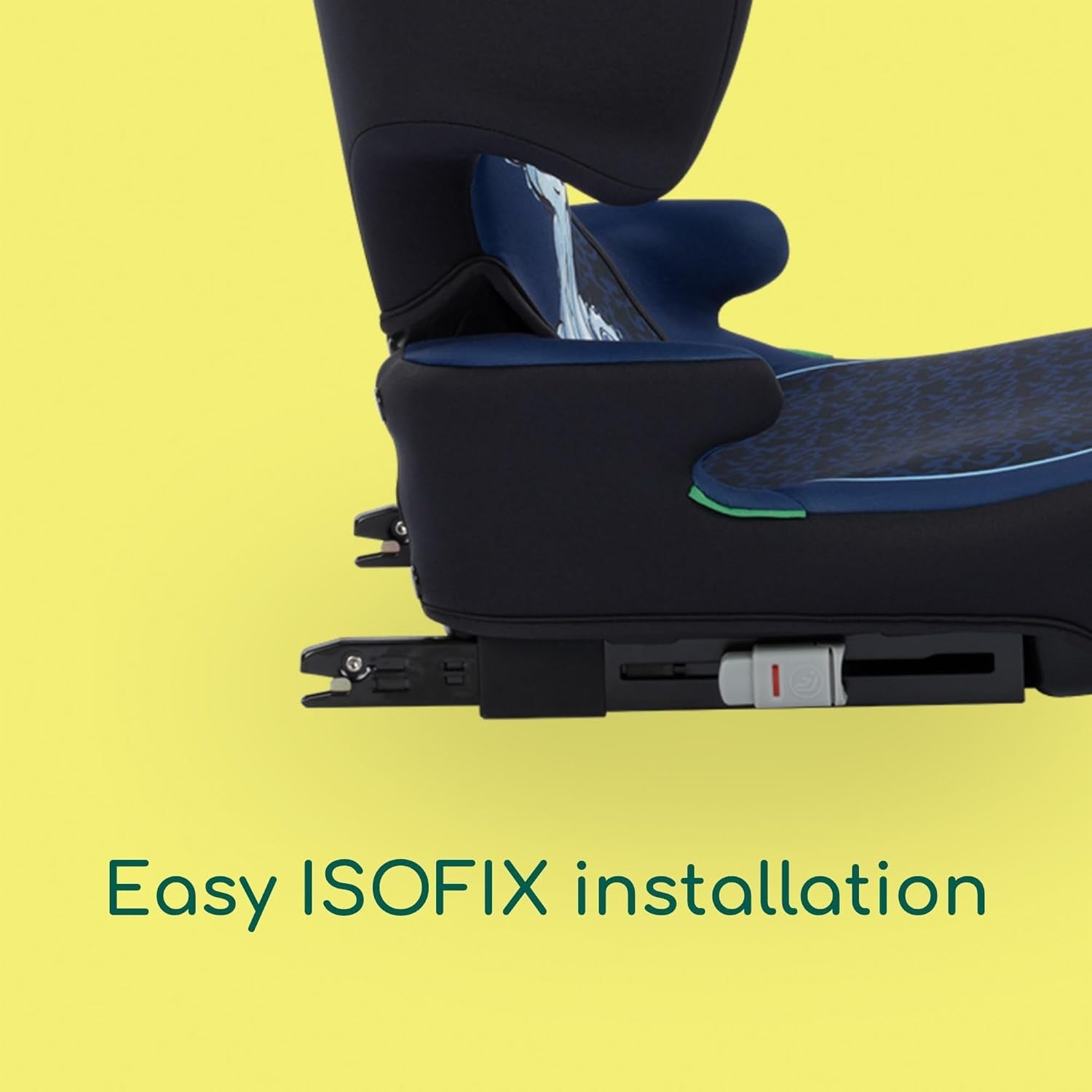 i-Size High Back Booster Seat 3–12 Years Foldable Lightweight 100–150cm