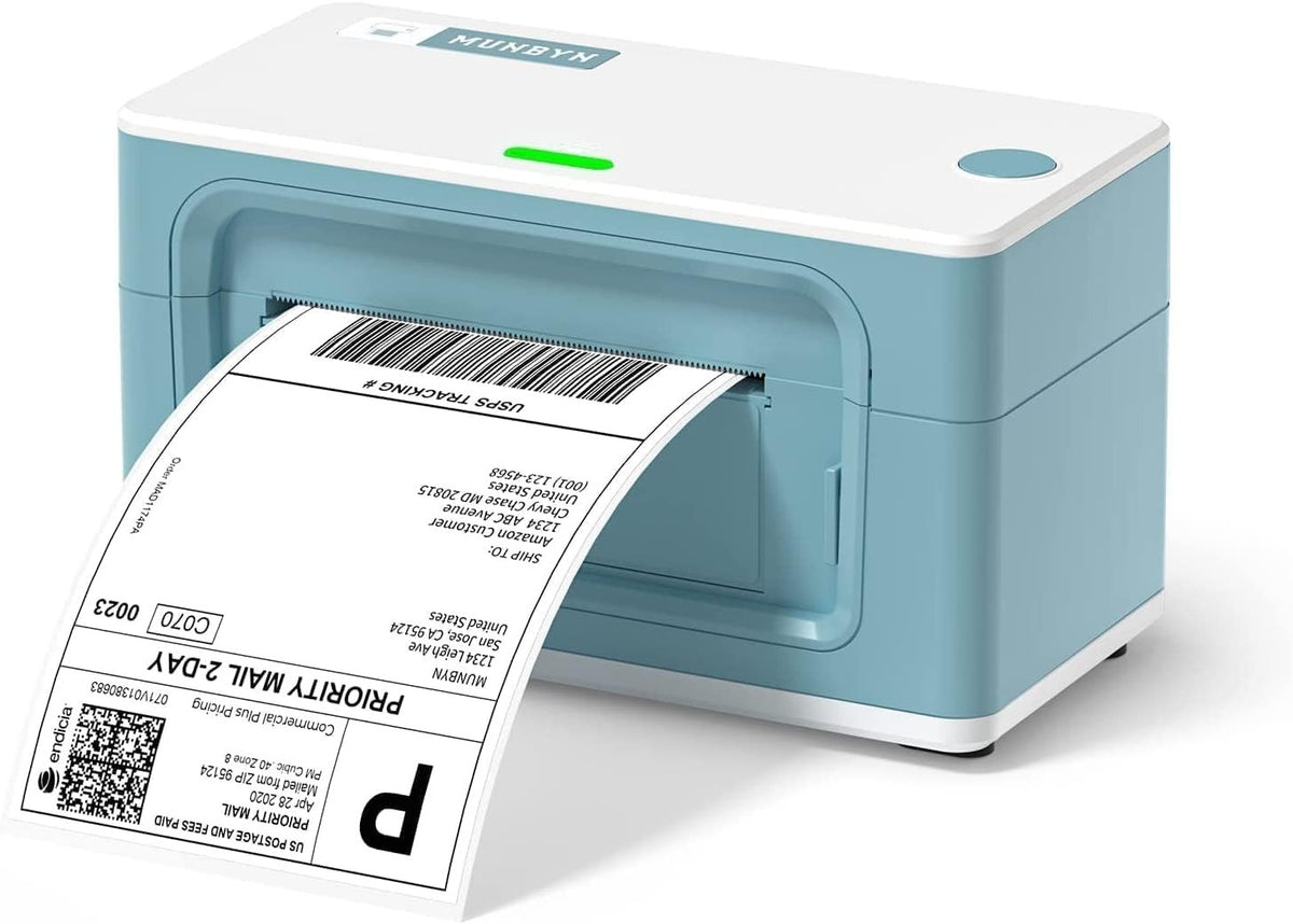 4x6 Thermal Label Printer Green USB High-Speed Shipping Labels Small Biz